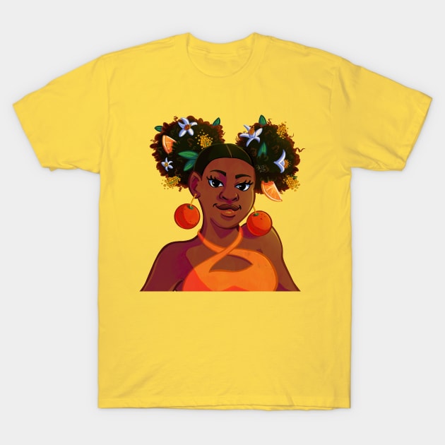 Orange Blossom T-Shirt by KeishaOak